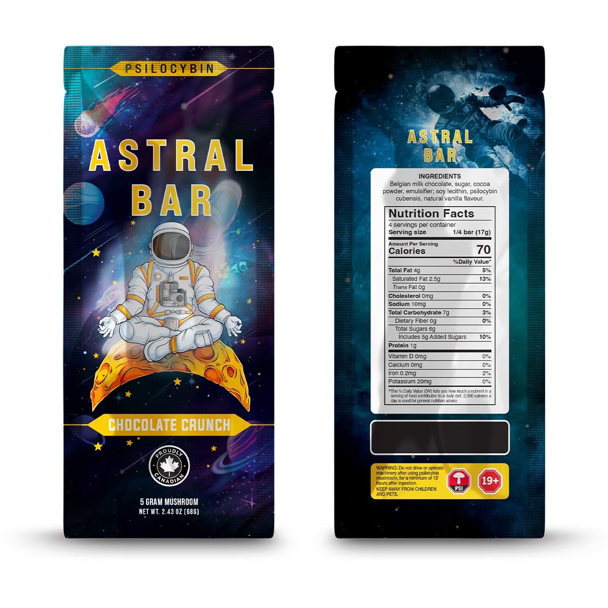 Astral Bars – Tidal Wave – Psilocybin Chocolate 5 G