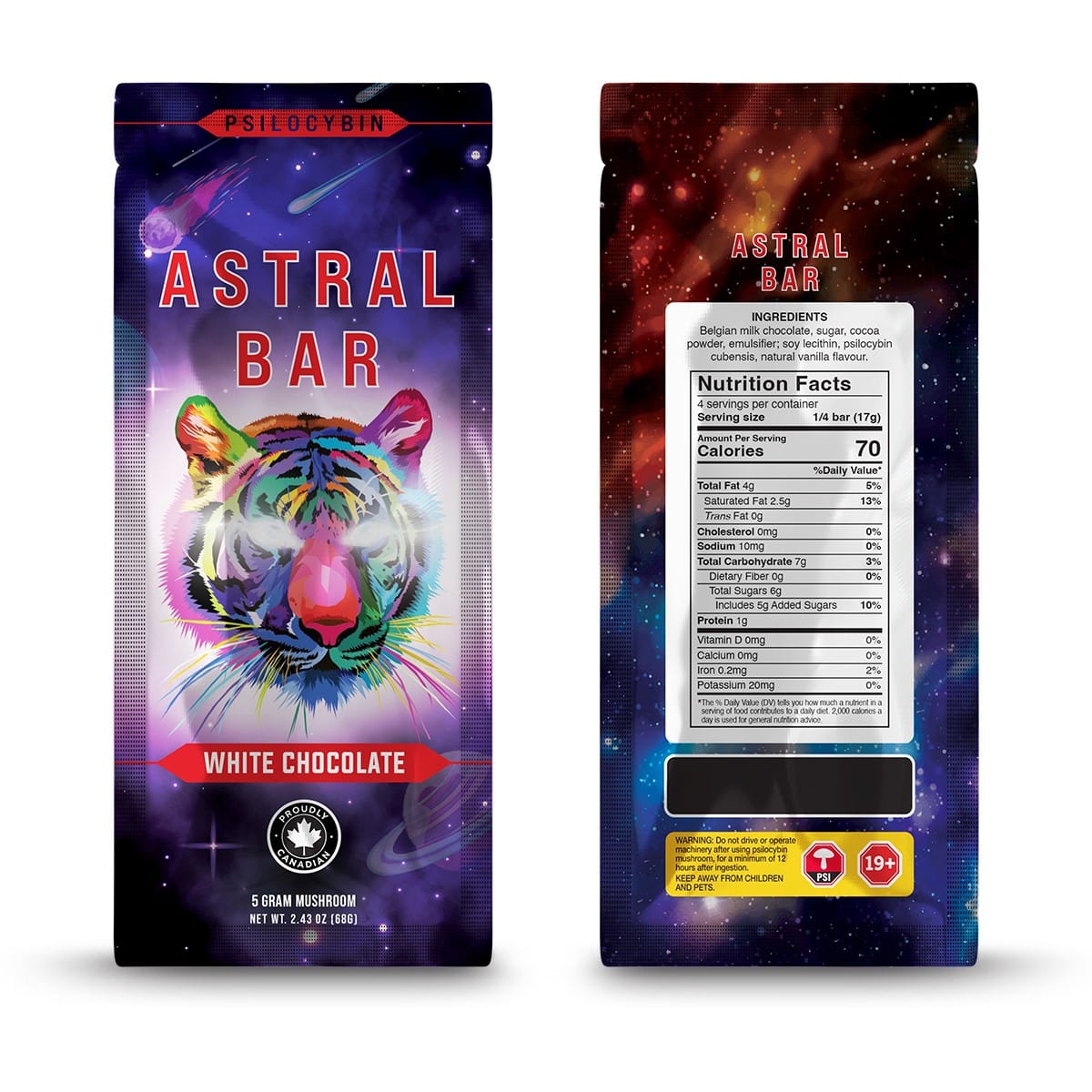 Astral Bars – Thrasher – Psilocybin Chocolate 5 G