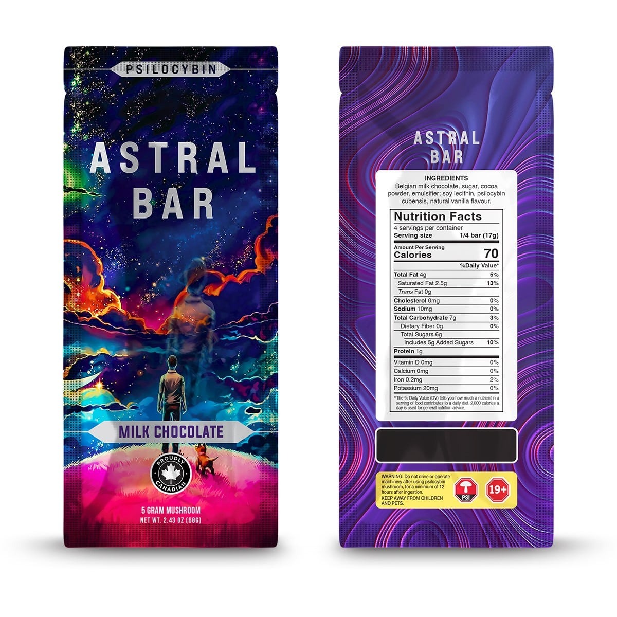 Astral Bars – Trinity – Psilocybin Chocolate 5 G